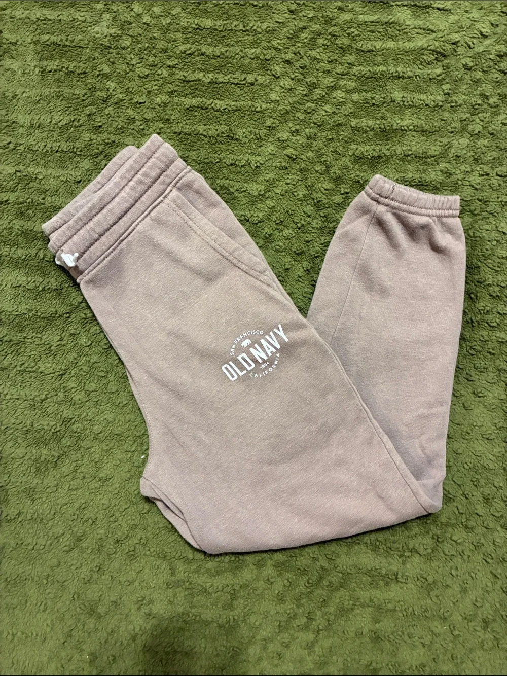 3/$10 Old Navy Tan Kids Sweatpants with White Logo